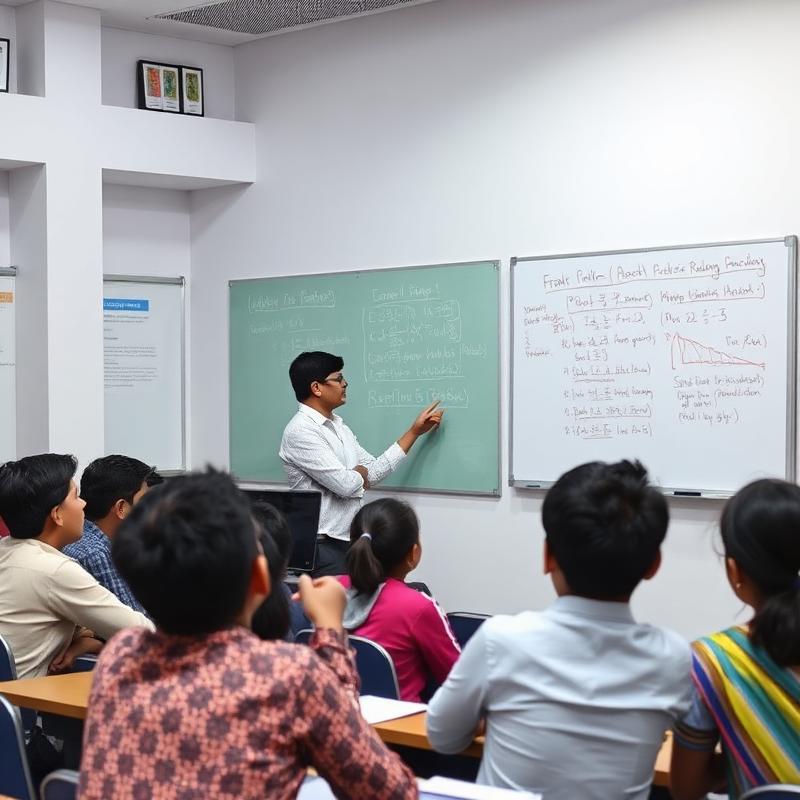 Teacher explaining a concept at Balaji Classes